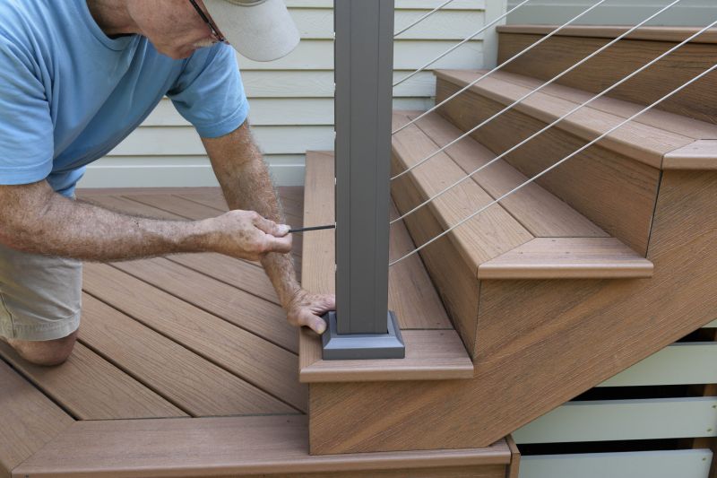 Wood Stair Railing Repair in Wilmington, NC
