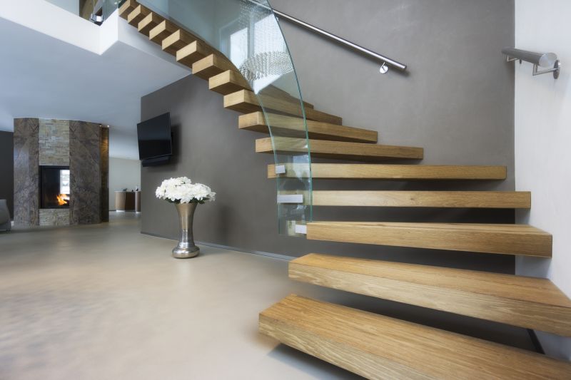 Curved Staircase Installation in Olathe, KS