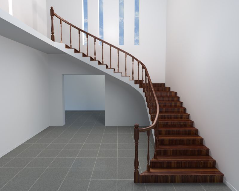 Curved Staircase Installation in Kansas City, KS