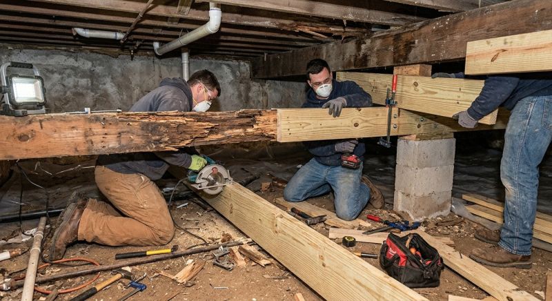 Floor Framing Replacement in Wilmington, NC