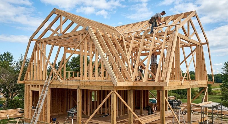 Gable Roof Framing in Wilmington, NC