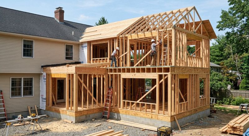 Home Addition Framing in Wilmington, NC