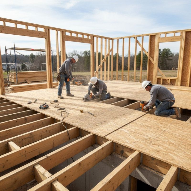 Plywood Flooring Installation in Wilmington, NC