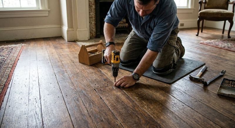 Squeaking Floor Repair in Wilmington, NC