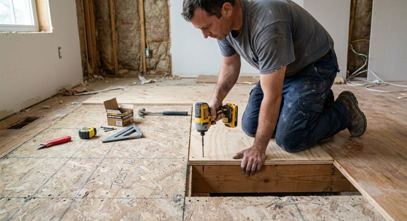 Squeaking Floor Repair in Wilmington, NC