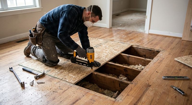 Squeaking Floor Repair in Wilmington, NC