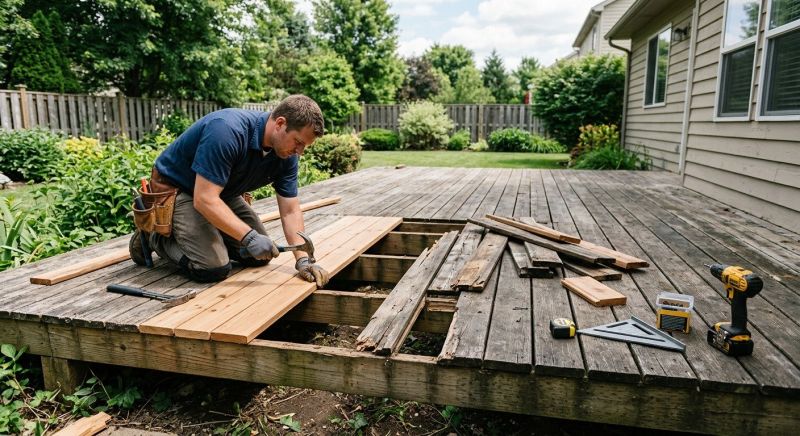 Wood Deck Repair in Redmond, WA